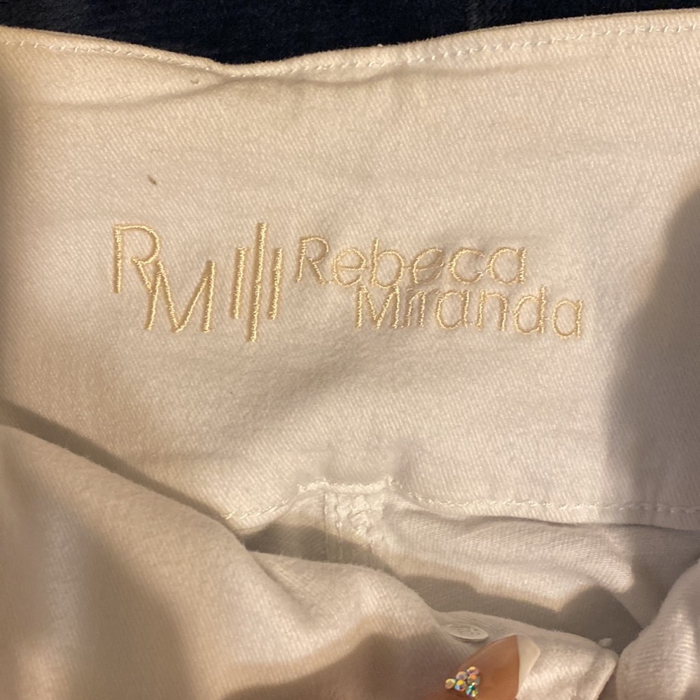 White Denim Pants - Picture 6 of 10